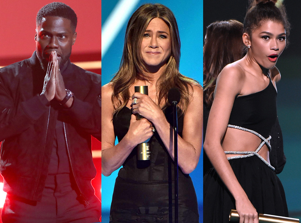 Kevin Hart, Jennifer Aniston, Zendaya, 2019 Peoples Choice Awards, 2019 PCAs, Jaw-droppers